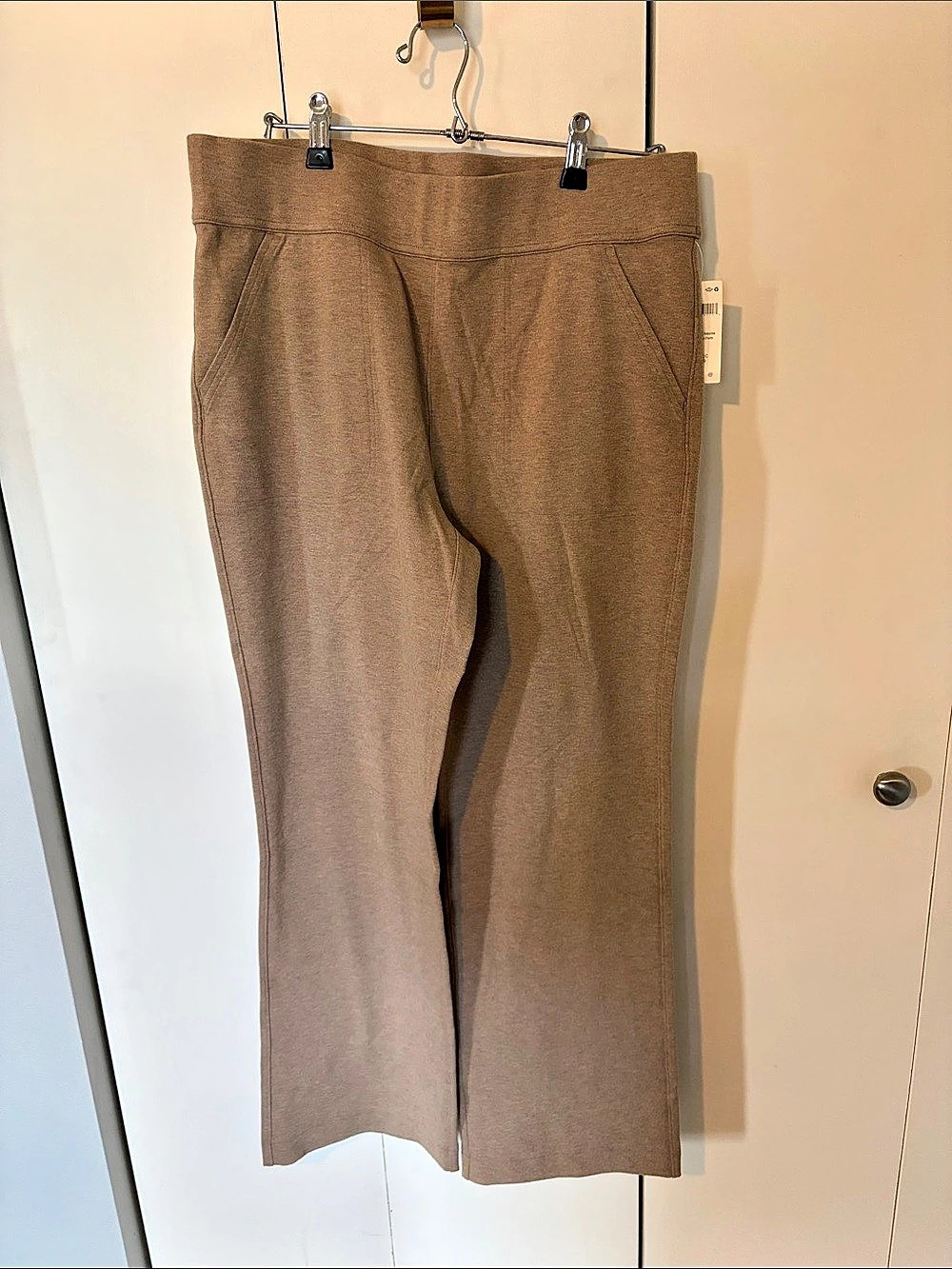 Duluth NoGA Naturale Cotton Bootcut Pants Brown Large NWT